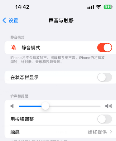 高安苹果15Pro维修网点分享iPhone15Pro系列机型中隐藏静音图标 